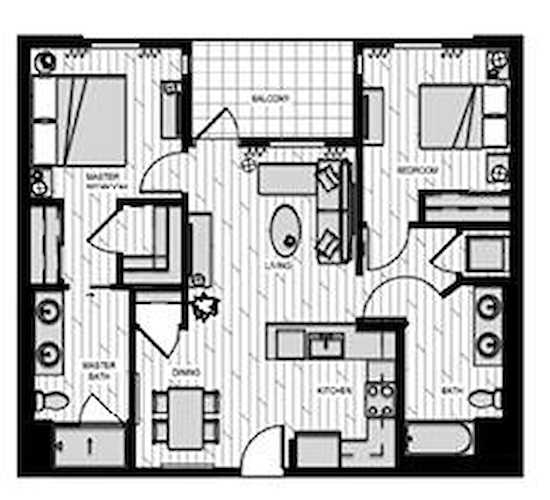 1853 Almaden Road #424, San Jose, CA 95125 - 2 Beds - 2 Baths - 902 Sq.Ft